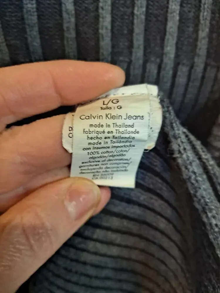 Calvin Klein Jeans Full Zip‎ Sweater with Front Pockets Size Large